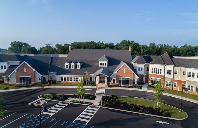 village point drone shot distant