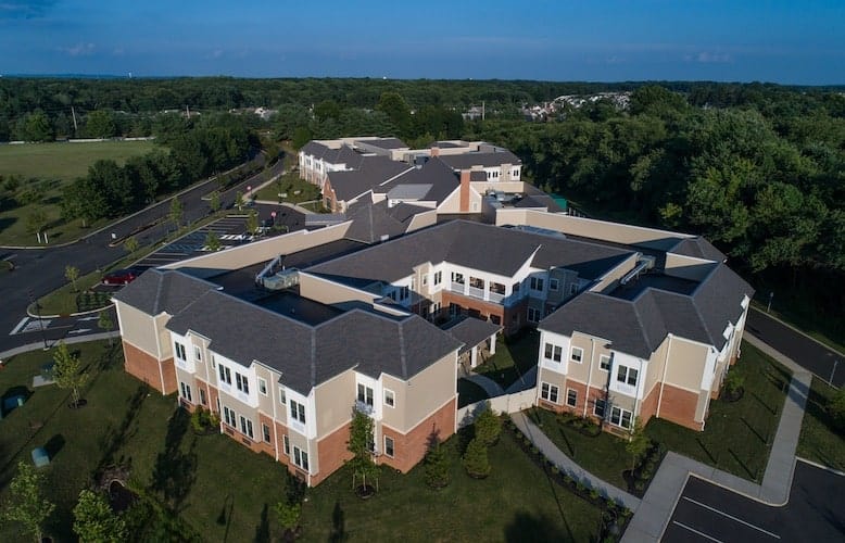 village point drone shot high