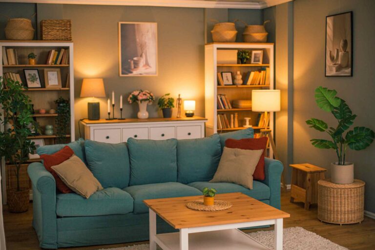 couch in living room