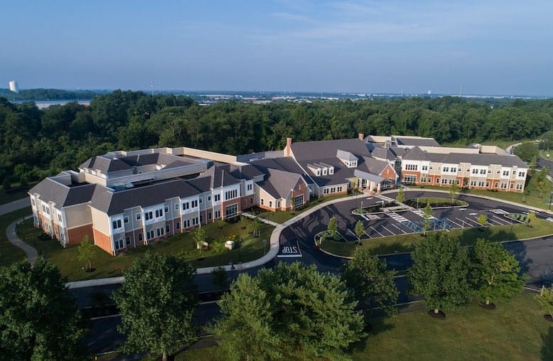 village point drone shot distant