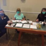 Staff running the vaccine clinic